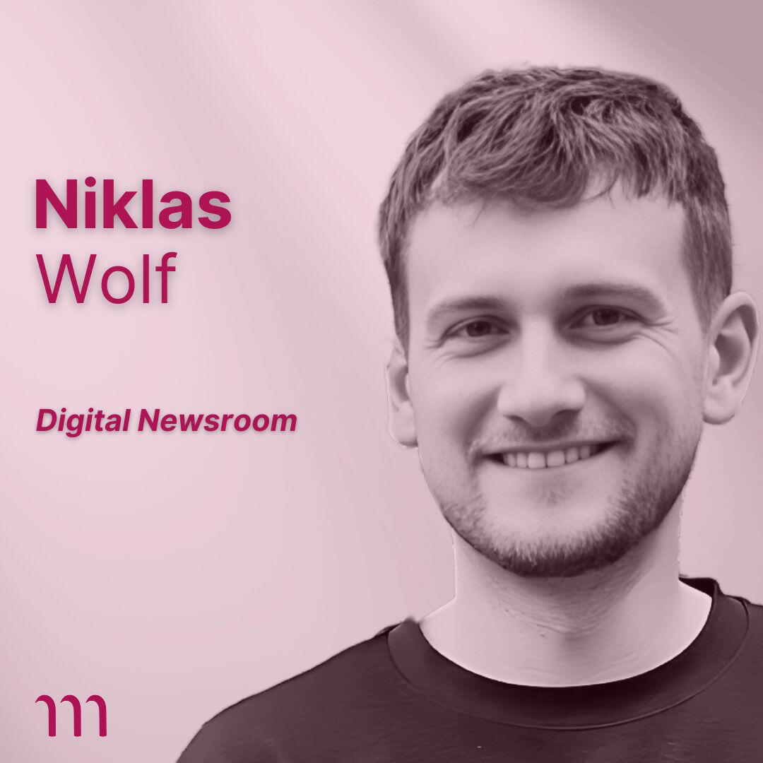 Niklas Wolf Team Mediamoss Newsroom